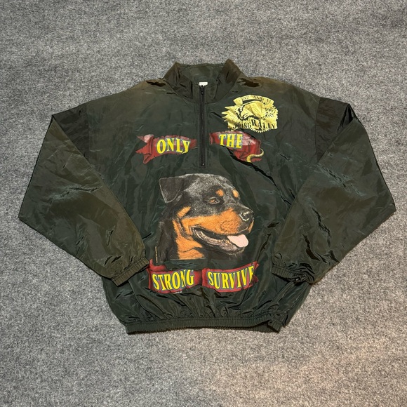 Jackets & Coats Vintage 9s Only The Strong Survive Rottweiler